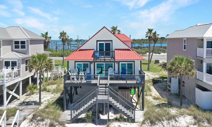 Cape San Blas House | Gulf Front, North Cape San Blas, Pet Friendly ~ Sun Chaser