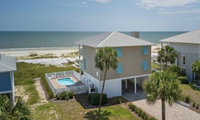 Port St. Joe House | Gulf-front, private pool, pets welcome!