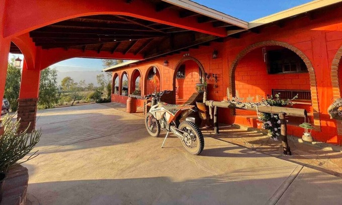 Ensenada House | Hacienda with outdoor bar, fireplace and picnic area