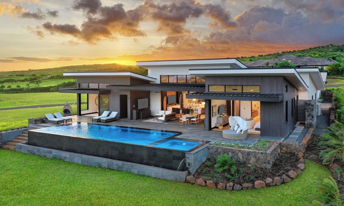 Poipu House | Hale Mahina Hou: Luxe 4BR Home w/Ocean Views, Infinity Pool & Outdoor Seating