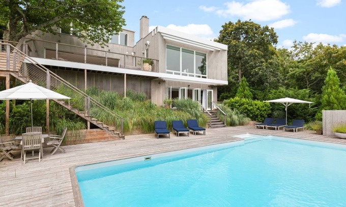 Beach Hampton House | Hamptons Zen with Ocean Views, Short Walk To Private Beach