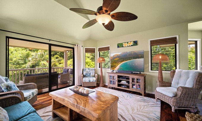 Princeville Villa | Hanalei Bay Villas #2, Beautiful Free-standing Hawaii Villa, walk to beach