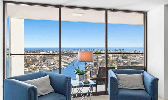 West Newport Condo | Harbor View and Channel View Condo-Ocean Views, steps to Lido Village