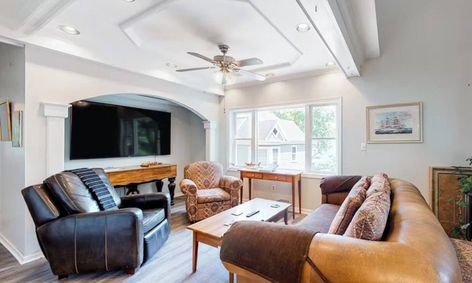 West Boothbay Harbor House | Harborview Perch. spacious & open floorplan, privacy, harbor view, amenities
