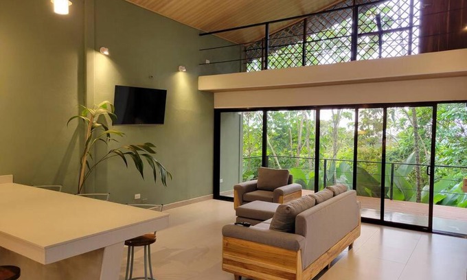Matapalo Villa | Harmony house (ocean & forest view, waterfall)