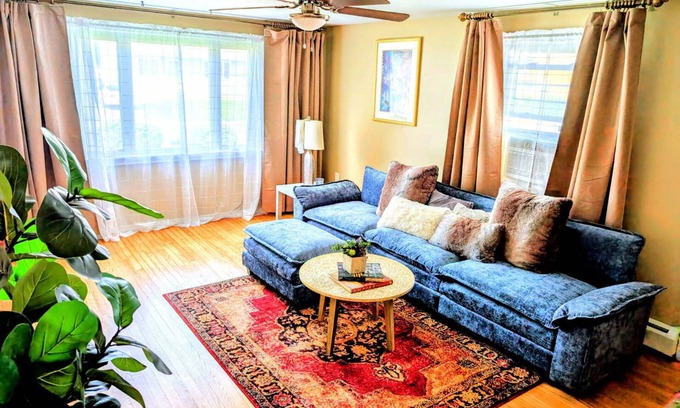 Hartford House | Hartford Professional Retreat - 2BR+Office, Private Yard, Near Major Hospitals