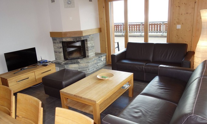 Veysonnaz Apartment | Hauts de Veysonnaz HV2 001 - SAUNA apartment 8 per