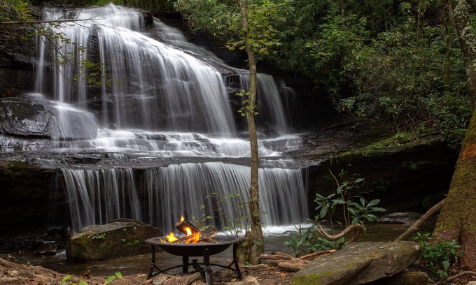 Tuckasegee Cabin | Havilah Falls - Master Crafted Luxury Cabin w/Private Waterfall and Sliding Rock