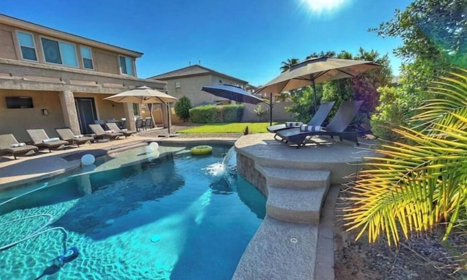 Mesa House | Heated Pool & Hot Tub w/resort-style Backyard Oasis! Huge Family-Friendly Home