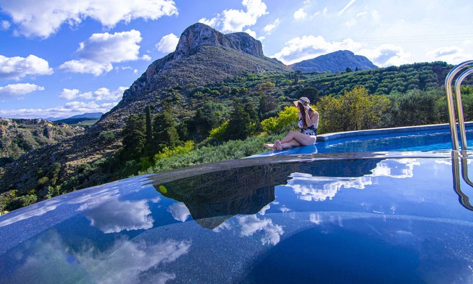 Kissamos Villa | Heated Private Salt Pool, Spa , Activities