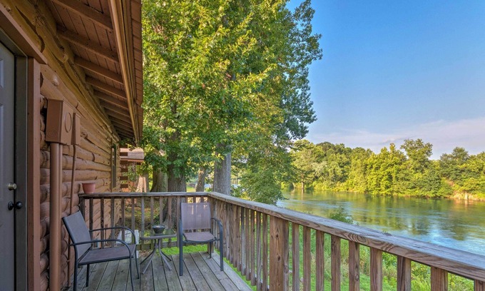 Swinging Bridge Village Cabin | Heber Springs Cabin, 400 Ft to Direct River Access