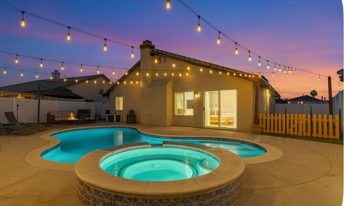 Hemet House | Hemet Haven, Hot Tub, Heated Pool Option, Backyard, Arcade, Game Room, BBQ Grill
