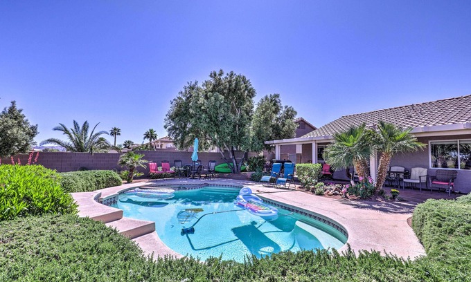 Townsite House | Henderson Home w/Pool + Mountain, Strip Views!