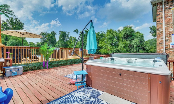 Black Jack House | Hidden Paradise on 5 Acres with Hot Tub and Deck!