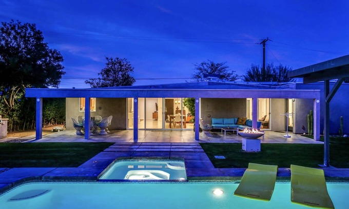 Cathedral City Cove House | High Style Home, Dreamy Saltwater Pool