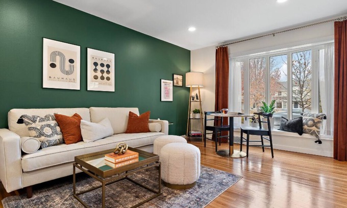 Highland Apartment | Highland Park Hideaway- Standing Desk + Monitor + Private Laundry + Bonfire Pit