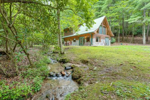 Indian Rock Springs House | Hike, Fish and More Cozy Cabin with Patio in Murphy!