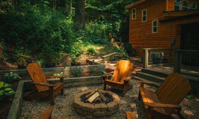 Martinsville Cabin | Hilltop Cabin, Lake, Hot tub