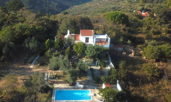 Skopelos Cottage | Hilltop Private Gem w/Big Garden, 360° View & Pool - 10 min. from Town & Beach