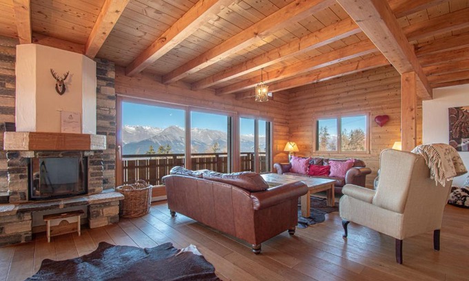 Veysonnaz Ski Chalet | Hirondelle JACUZZI & LUXURY chalet 12 pers by Alpvision Résidences