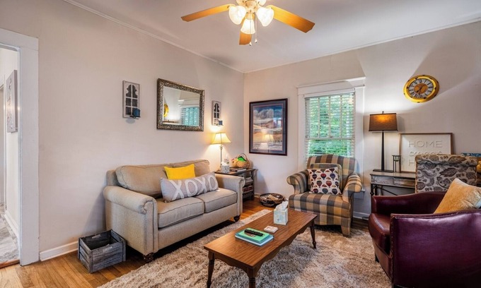 Cary House | Historic 2BR Walk to Dining Porch and Yard