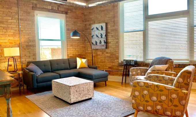 Benton Harbor Apartment | Historic Arts District Gastro Loft