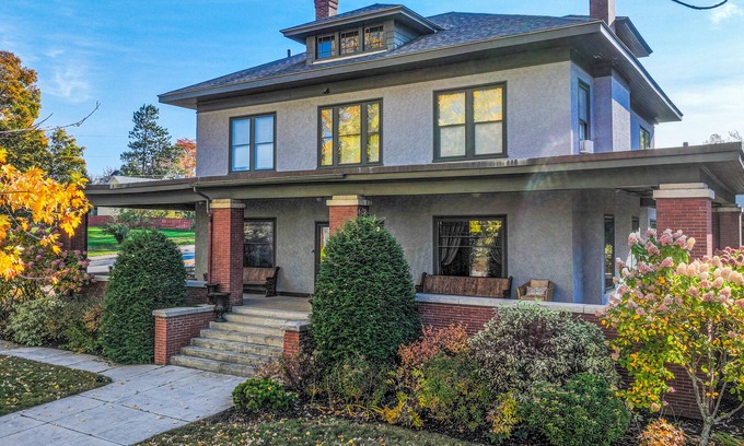 Winslow House | Historic Craftsman with period charm, covered porch, chef's kitchen, W/D & gym