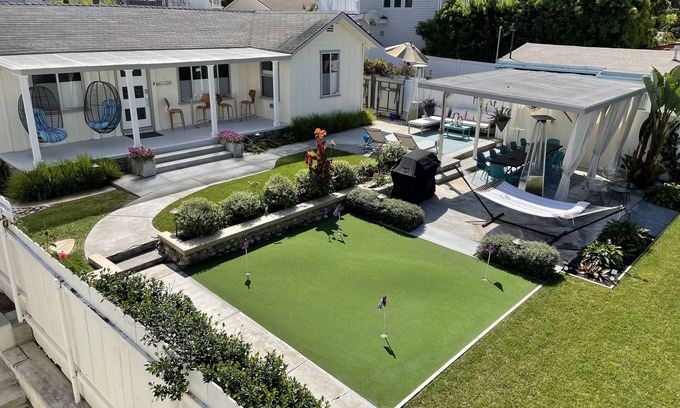 Village of La Jolla Cottage | Historic Estate in La Jolla Village Near Beach with 7,000 SF Private Yard