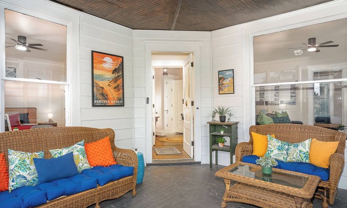 Michigan City Apartment | Historic Hideaway: Cozy Stay Near Beach & Downtown