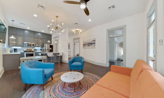 Southtown House | Historic home with heated lounge pool: Walk to downtown San Antonio & Alamodome!