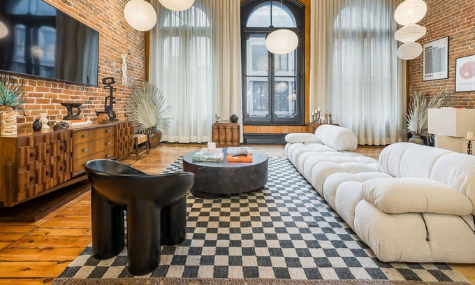 International District Apartment | Historic Loft in Heart of Old Montreal