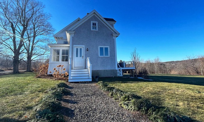 Appleton House | Historic riverfront home with skiing, golf nearby, deck, & washer/dryer