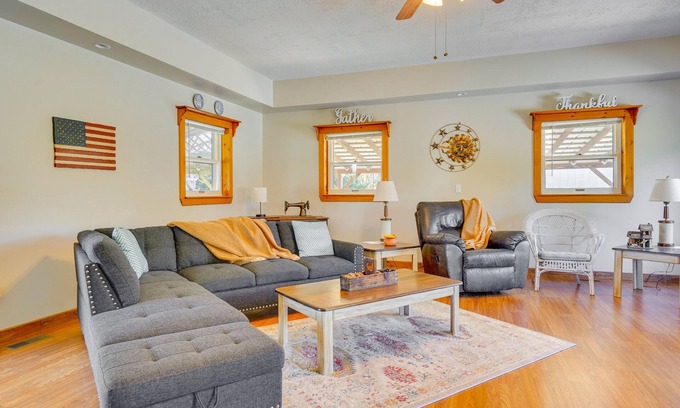 Rockbridge House | Hocking Hills Hideaway w/Hot Tub & Fire Pit!