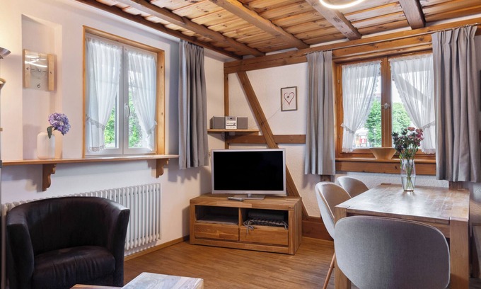 Donaueschingen Apartment | Holiday Apartment "Schwalbennest" with Shared Garden, Balcony and Wi-Fi