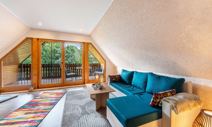 Fockbek Apartment | Holiday Apartment 'Lütt Stuv' with Private Terrace, Shared Garden and Wi-Fi