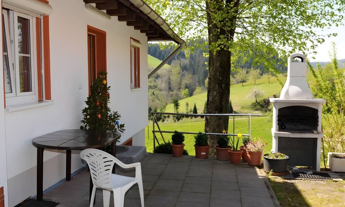 Oppenau Apartment | Holiday Apartment 'Talblick' with Private Terrace and Wi-Fi