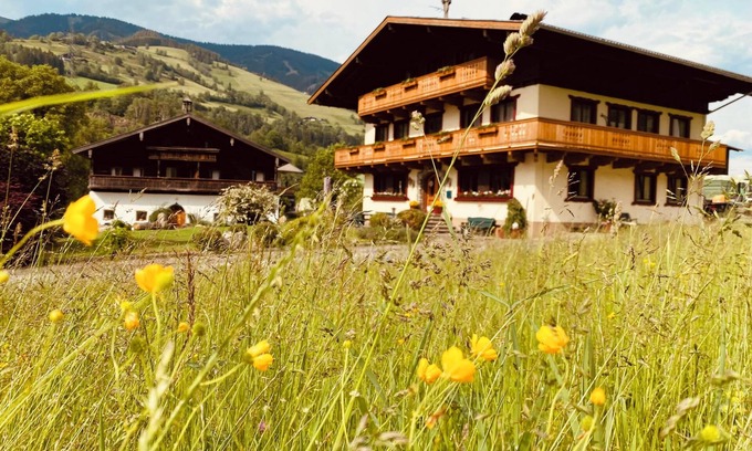 Taxenbach House | Holiday Home 'Haus Wolfbachgut' with Mountain View, Balconies & Wi-Fi