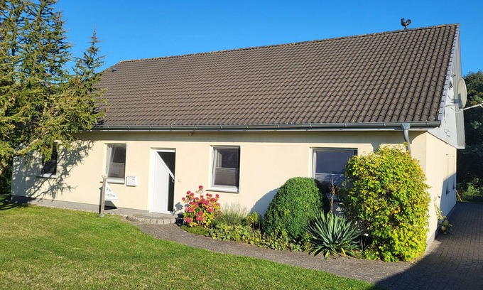 Bastorf House | Holiday Home 'Poolhaus Am Leuchtturm' with Private Terrace, Private Garden and Wi-Fi