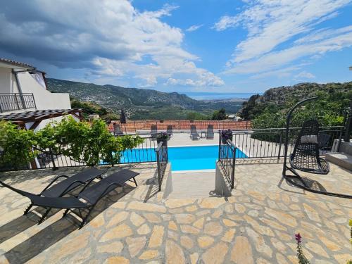 Klis House | Holiday House Above with pool and summer kitchen