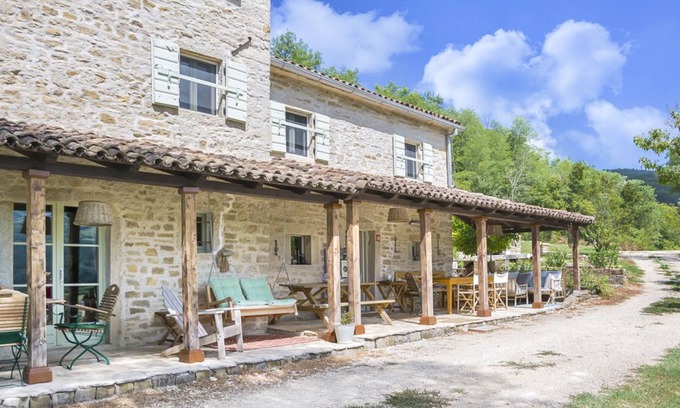 Sveti Bartol Villa | Holiday villa with views rustic style