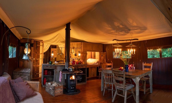 Malvern Other | Hollings Hill Farm Canvas Hideaway external shower
