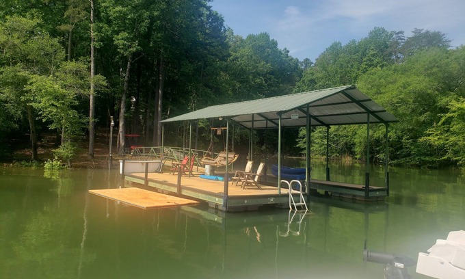 Westminster House | Home on Lake Hartwell - Lake Life with wraparound porches, fire pit and dock