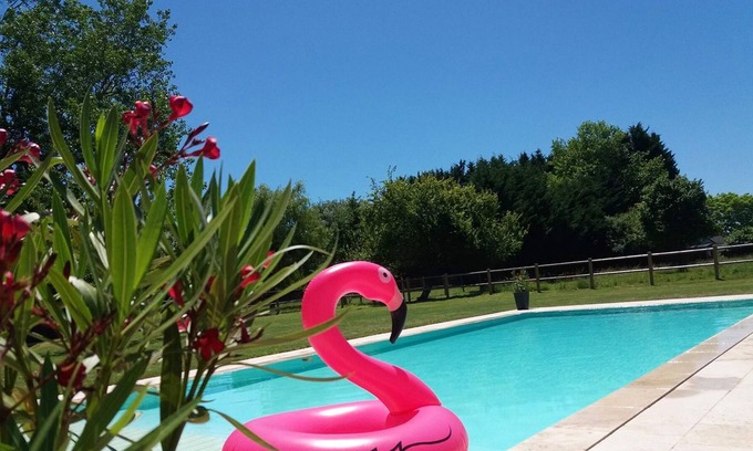 Saint-Roch House | Homerez - Beautiful house for 4 ppl. with shared pool and garden at Saint-Roch