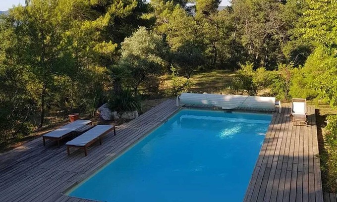 Grambois House | Homerez - Cottage in Grambois, pool, nature.