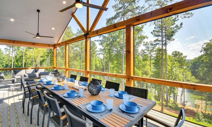 Hickory House | Hot Tub & Dock: Lakefront Connelly Springs Escape