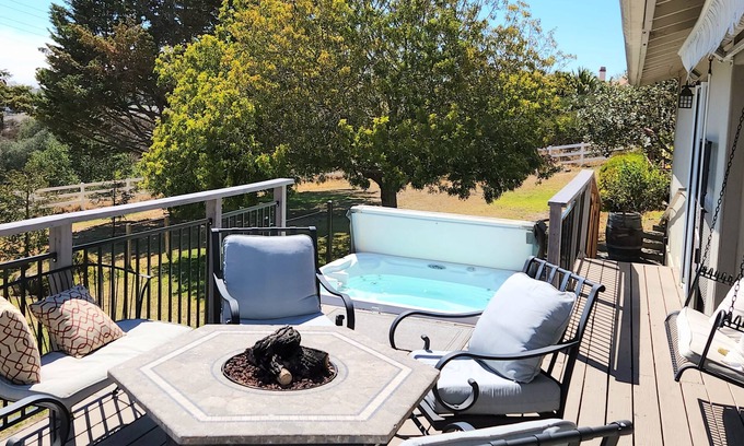 Arroyo Grande House | Hot tub, firepit & Gameroom. Near San luis Obispo, Pismo beach, Avila. Pets OK!