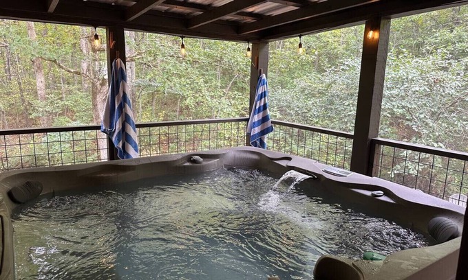 Mentone House | Hot Tub l Game Room l Creek & Waterfall