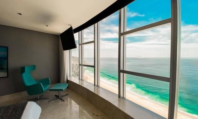 Sao Conrado Apartment | Hotel Aconchegante com Vista Para o mar com Barzinho Dentro do Hotel Nacional