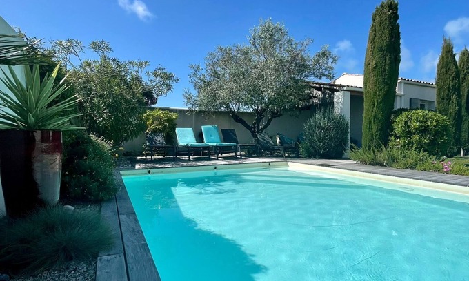 La Bree-les-Bains Villa | House 5* - near sea - swimming pool & garden - La-Brée-Les-Bains (Oléron)