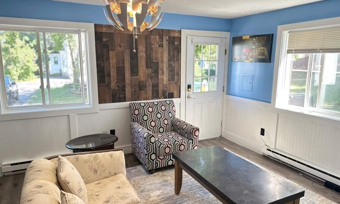 Biddeford Apartment | House dwelling that combines The bedroom kitchen and living area into one space